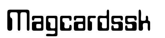 шрифт Magcardssk, бесплатный шрифт Magcardssk, предварительный просмотр шрифта Magcardssk