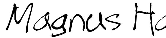 шрифт Magnus Handwriting, бесплатный шрифт Magnus Handwriting, предварительный просмотр шрифта Magnus Handwriting