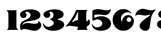 Mahoney Regular Font, Number Fonts