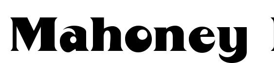 Mahoney Regular font, free Mahoney Regular font, preview Mahoney Regular font