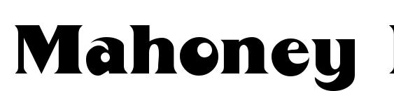 Mahoney Regular Font