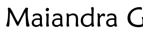 Maiandra GD font, free Maiandra GD font, preview Maiandra GD font