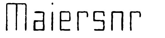 Maiersnr8 mager Font