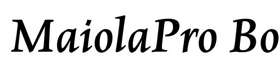 MaiolaPro BoldItalic Font