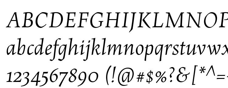 глифы шрифта MaiolaPro Italic, символы шрифта MaiolaPro Italic, символьная карта шрифта MaiolaPro Italic, предварительный просмотр шрифта MaiolaPro Italic, алфавит шрифта MaiolaPro Italic, шрифт MaiolaPro Italic