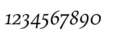 MaiolaPro Italic Font, Number Fonts
