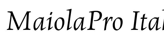 MaiolaPro Italic Font