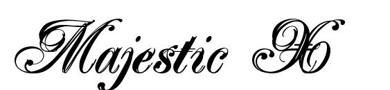 Majestic X font, free Majestic X font, preview Majestic X font