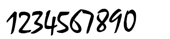 Malaga Regular Font, Number Fonts