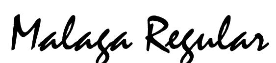 Malaga Regular font, free Malaga Regular font, preview Malaga Regular font