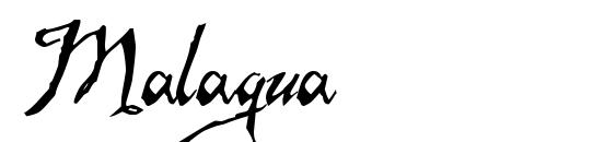Шрифт Malagua