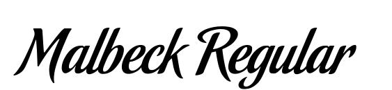 Malbeck Regular Font