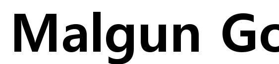 Malgun Gothic Bold Font