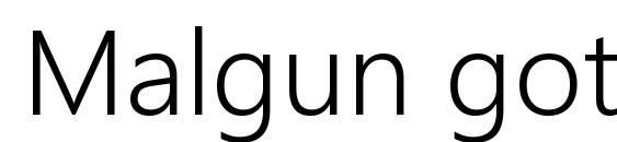 Шрифт Malgun gothic semilight