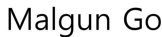 Malgun Gothic Font