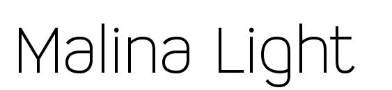 шрифт Malina Light, бесплатный шрифт Malina Light, предварительный просмотр шрифта Malina Light