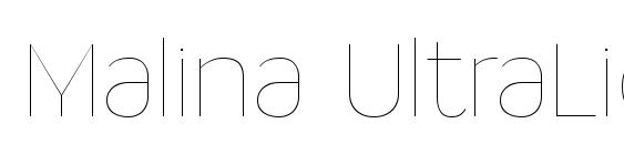 Malina UltraLight font, free Malina UltraLight font, preview Malina UltraLight font