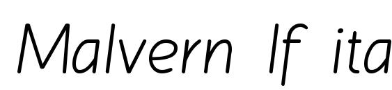 шрифт Malvern lf italic, бесплатный шрифт Malvern lf italic, предварительный просмотр шрифта Malvern lf italic
