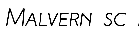 шрифт Malvern sc italic, бесплатный шрифт Malvern sc italic, предварительный просмотр шрифта Malvern sc italic