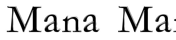 шрифт Mana Mana, бесплатный шрифт Mana Mana, предварительный просмотр шрифта Mana Mana