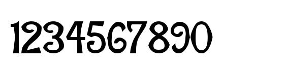 Manchuria Normal Font, Number Fonts
