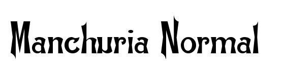 Manchuria Normal font, free Manchuria Normal font, preview Manchuria Normal font