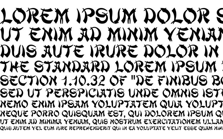 specimens MandarinD font, sample MandarinD font, an example of writing MandarinD font, review MandarinD font, preview MandarinD font, MandarinD font