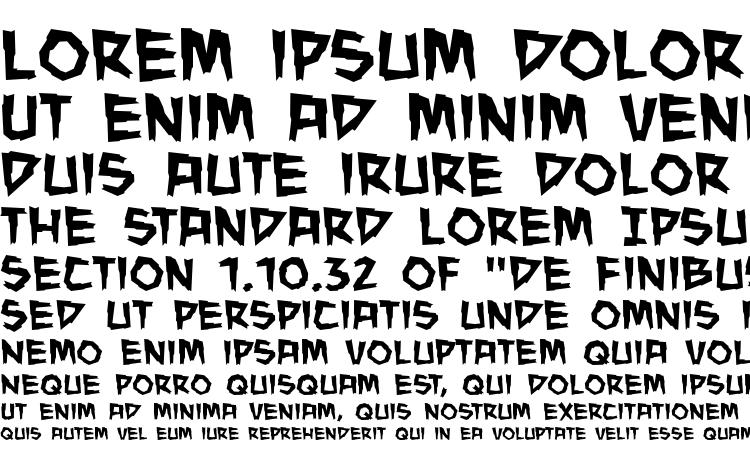 specimens ManEater BB font, sample ManEater BB font, an example of writing ManEater BB font, review ManEater BB font, preview ManEater BB font, ManEater BB font