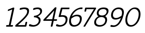Manksans mediumoblique Font, Number Fonts