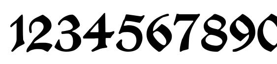 Manuskriptgotisch Font, Number Fonts