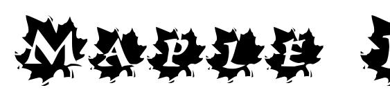 Maple Leaf Rag Font