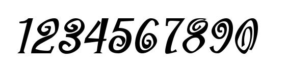 Maraca Bold Italic Font, Number Fonts