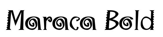 Maraca Bold font, free Maraca Bold font, preview Maraca Bold font
