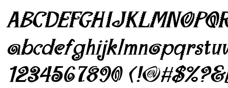 глифы шрифта Maraca Extrabold Italic, символы шрифта Maraca Extrabold Italic, символьная карта шрифта Maraca Extrabold Italic, предварительный просмотр шрифта Maraca Extrabold Italic, алфавит шрифта Maraca Extrabold Italic, шрифт Maraca Extrabold Italic