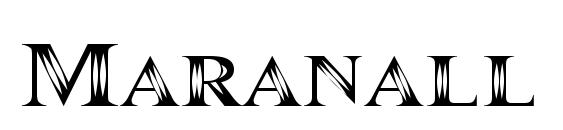 Maranall font, free Maranall font, preview Maranall font