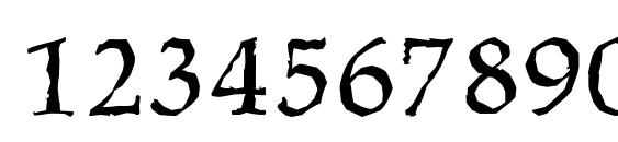 MarathonAntique Regular Font, Number Fonts