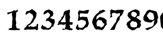 MarathonRandom Bold Font, Number Fonts