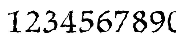 MarathonRandom Regular Font, Number Fonts