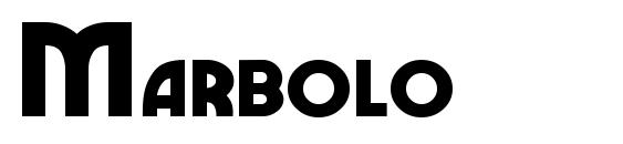 шрифт Marbolo, бесплатный шрифт Marbolo, предварительный просмотр шрифта Marbolo