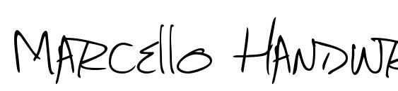 Marcello Handwriting font, free Marcello Handwriting font, preview Marcello Handwriting font