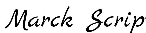 Marck Script font, free Marck Script font, preview Marck Script font