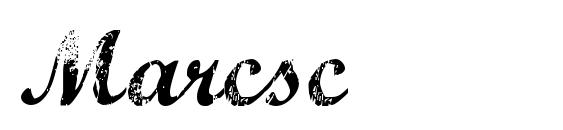 Marcsc font, free Marcsc font, preview Marcsc font
