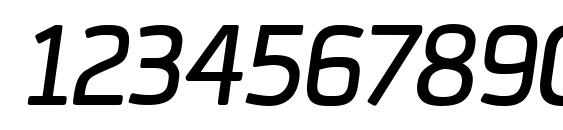 Margot Regular Italic Font, Number Fonts