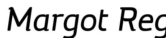 Margot Regular Italic Font