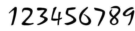 Mariah Regular Font, Number Fonts