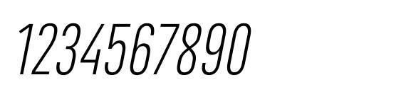 Marianina Cn FY Light Italic Font, Number Fonts
