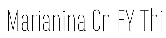 Marianina Cn FY Thin Font