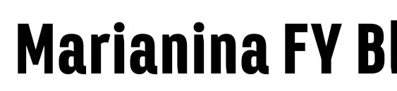 Marianina FY Black font, free Marianina FY Black font, preview Marianina FY Black font