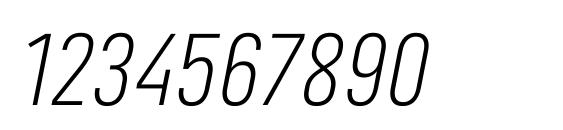 Marianina FY Light Italic Font, Number Fonts