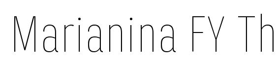 Marianina FY Thin font, free Marianina FY Thin font, preview Marianina FY Thin font